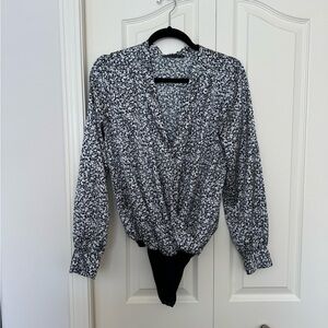 Abercrombie Long Sleeve Bodysuit Blouse